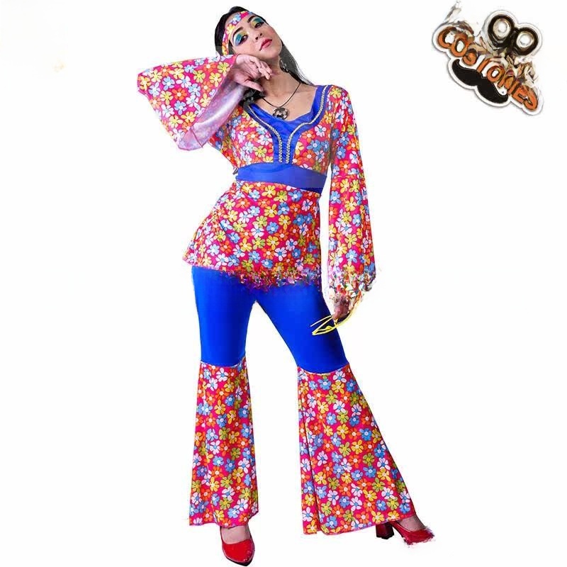 Ethnic Clothing & Online Fashion Store Khaadi Us - Kadın Büyük Çiçekli Hippi Takım Elbise