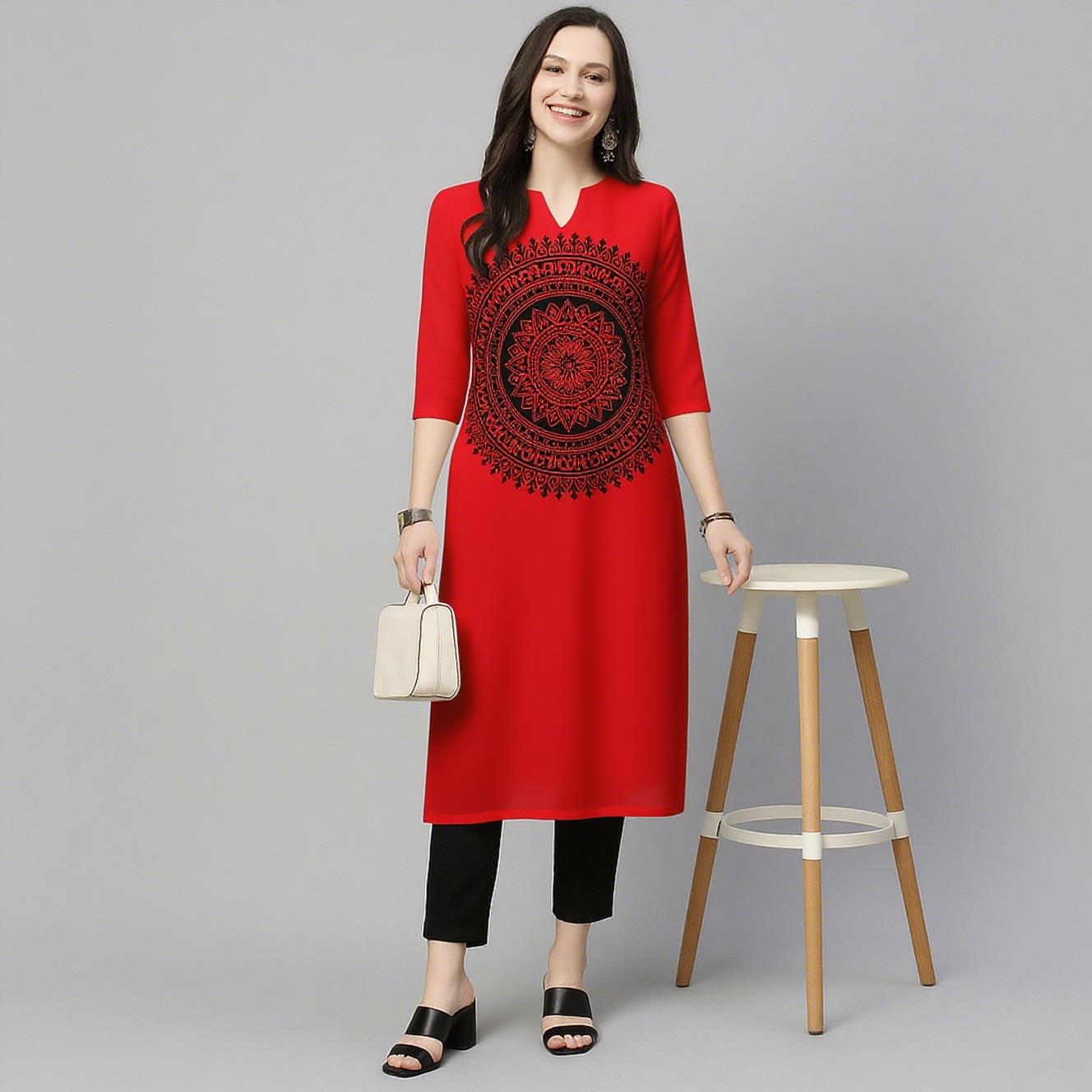 Müslüman Kurt Çiçekleri Kadın  - Ethnic Fashion Kurtis incelemesi ve fiyatı