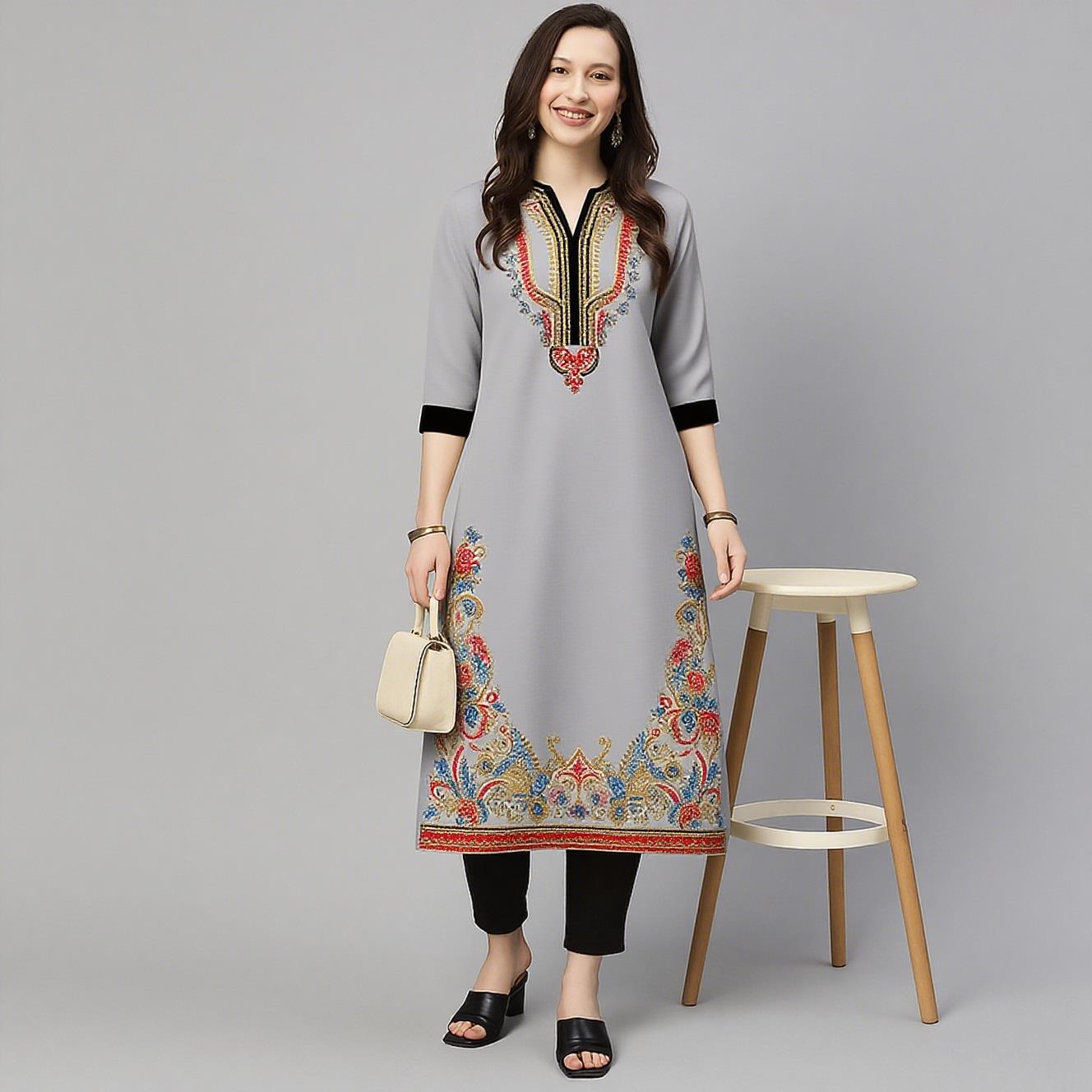 Müslüman Kurt Kadın Günlük Mod - Ethnic Fashion Kurtis incelemesi ve fiyatı