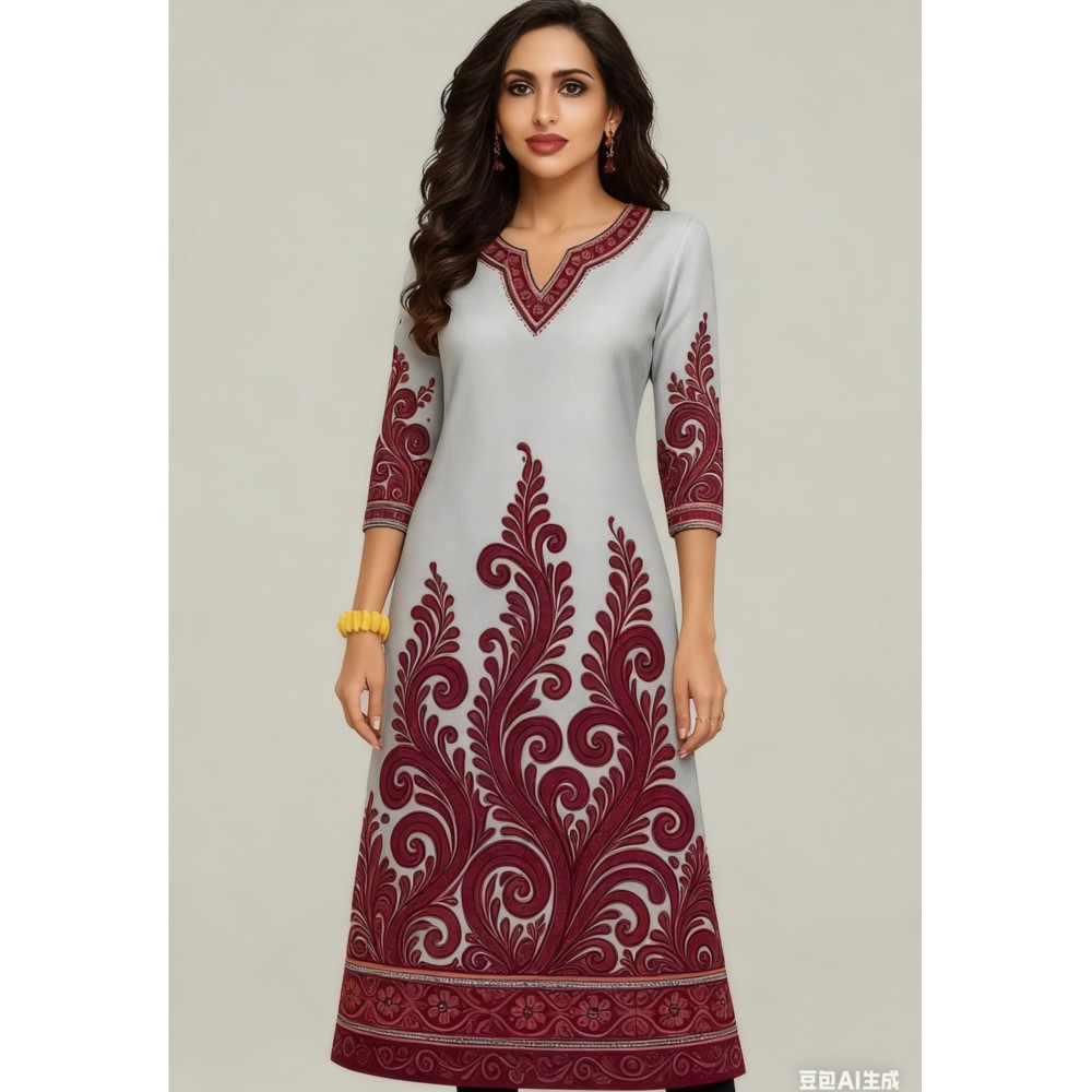 Müslüman Kurt Çiçekler kadın M - Ethnic Fashion Kurtis incelemesi ve fiyatı
